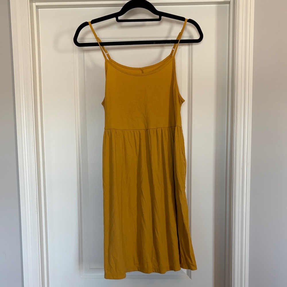 Wild Fable Mustard Yellow Spaghetti Strap Women’s Dress